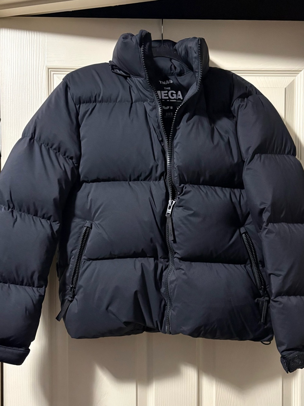 TNA Women's Black Quilted Puffer Jacket